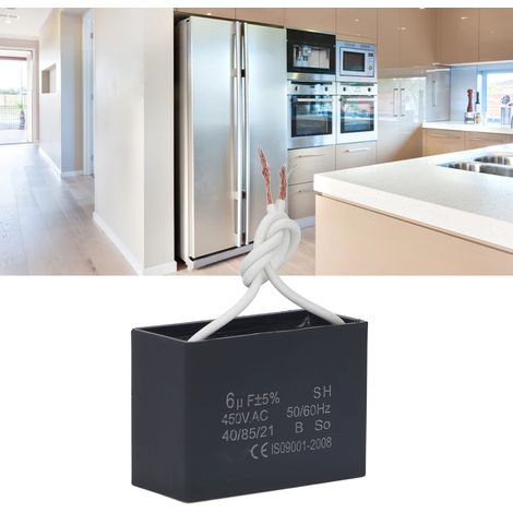 Condensateur de démarrage pour générateur à essence CBB61 450 V 6 μF, moteur de ventilateur, condensateur de climatisation (1/5)