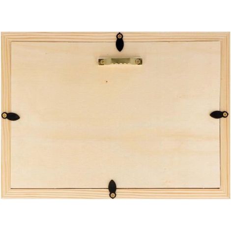 Cadre photo en bois - Artemio - 28 x 16 cm - Beige - Personnalisable - Rectangulaire