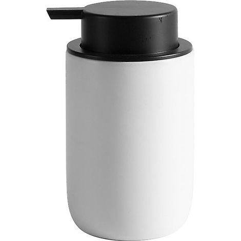 Distributeur De Savon - En Céramique Mat - Pompe En Plastique Détachable - Pour Salle De Bain Et Cuisine - 1 Pièce (1/5)