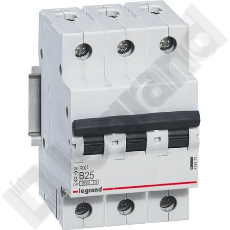 Disjoncteur RX3 3P B 25A 6000A