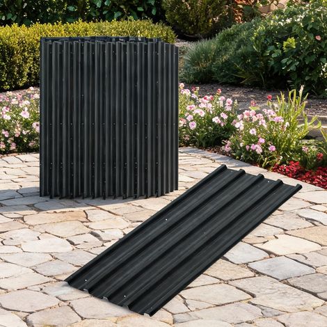 Abri de jardin gris Oscuro en acero Galvanizado (1/5)