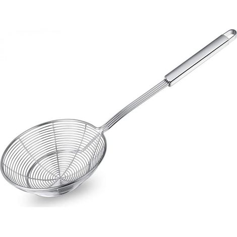 40 cm Edelstahl-Schaumschöpfer – EINNENFFER – Langgriff-Schaumschöpfer zum Braten, für Pasta und Nudeln, leicht zu reinigen (1/5)
