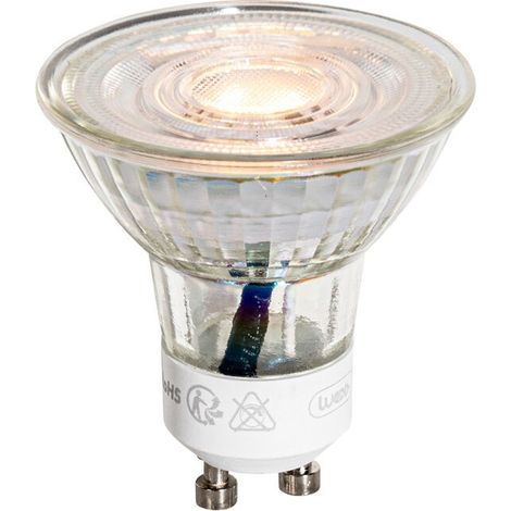 Ampoule LED GU10 50mm claire 3W 200lm 2200K - Ampoule LED GU10 50mm claire 3W 200lm 2200K (1/4)