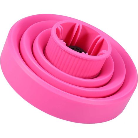 Couvercle diffuseur pliable pour sèche-cheveux - Accessoire coiffure portable (Rose) (1/5)