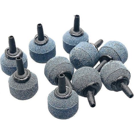 10 diffuseurs à bulles minérales sphériques de 2 cm, compatibles avec les aquariums et les pompes à eau. (1/5)