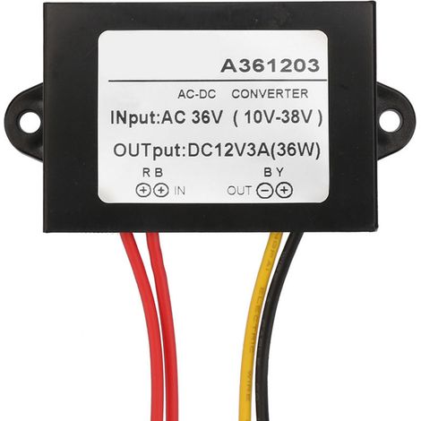 Convertisseur d'alimentation AC/DC en plastique 36 V vers DC/12 V (3 A) (1/5)