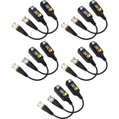 Transmetteur Vidéo BNC 5 Paires 8MP, Protection Foudre et Faible Attenuation pour Câble Paire Torsadée (1/5)