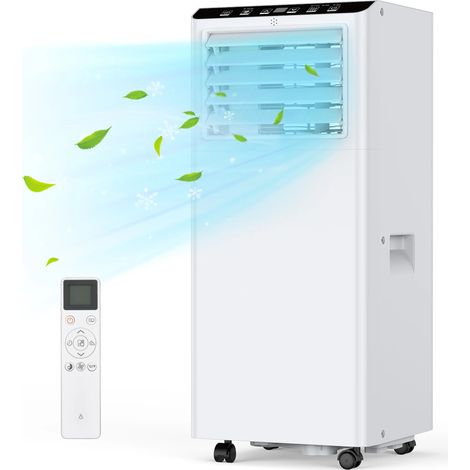 SIENTICE Climatiseur Portable Silence 9000 BTU 3 en 1, refroidissement, déshumidification, ventilateur à 2 vitesses, minuterie 24H, télécommande (1/5)