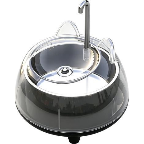 Fontaine pour chat 2 L alimentée par USB - Distributeur d'eau pour animaux de compagnie au design élégant Fontaine à eau automatique pour chat, chaton et chiot - Modèles pour petits, moyens et grands (1/5)