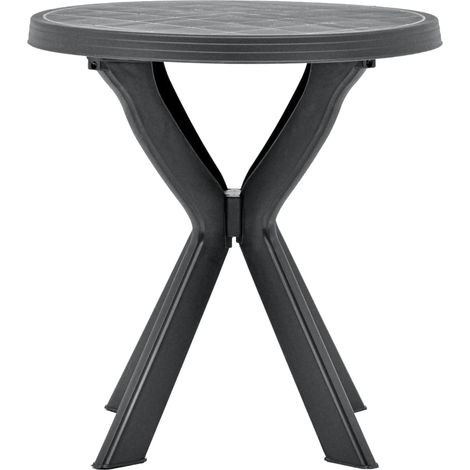 Maison Exclusive - Bistrotisch Anthrazit Ø70 cm Kunststoff