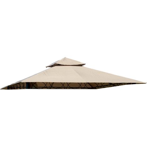 C TOP RICAMBIO P/GAZEBO EDEN BEIGE SCURO- I GIARDINI DEL RE- 1,0 pz