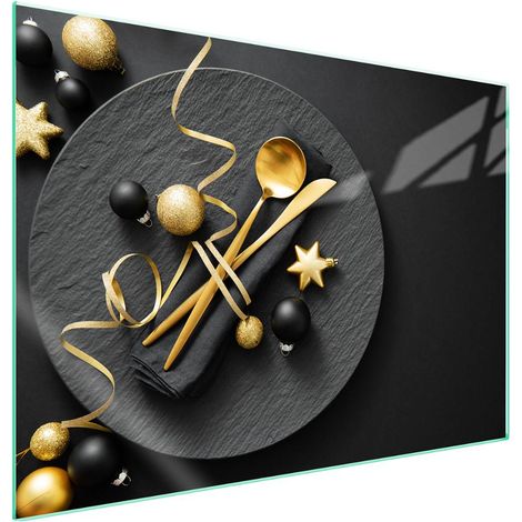 Protection de plaque de cuisson en verre 70x52 Noël (1/5)