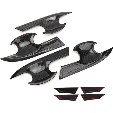 Lot de 4 cadres de poignée de porte extérieure carbone pour Honda Civic 10e génération 2016-2019 (1/5)