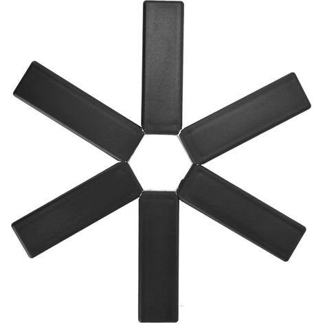 Dessous de plat, noir, pliable, isolant thermique (1/5)