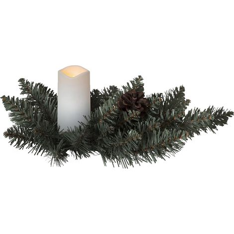 LED-Gesteck "Serene", creme/grün, Dämm.sensor (1/4)