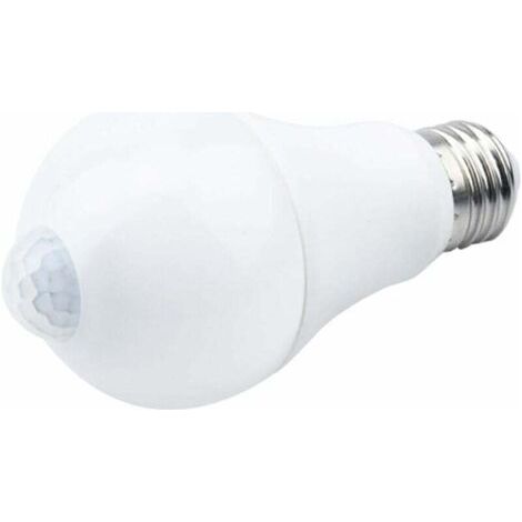 BUNTHAUS E27-LED-Lampe mit Bewegungsmelder, smarte Leuchte, 9 W. Ersetzt eine 90-W-Energiesparlampe. Abstrahlwinkel 120°, weiß, E27, 9 W