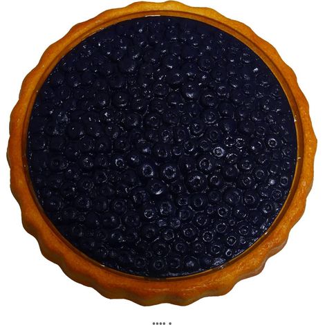 Tarte aux myrtilles artificielle en Plastique soufflé D21 cm (1/3)