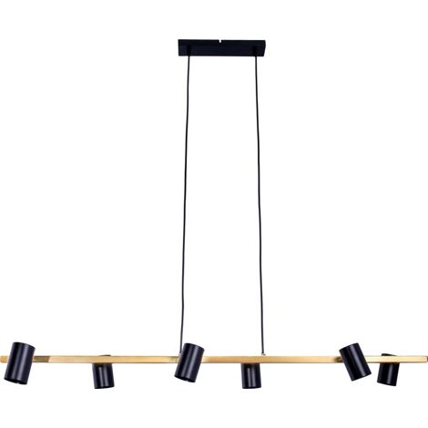 Naeve FRIDA Plafonnier suspendu noir 6xGU10 (1/5)