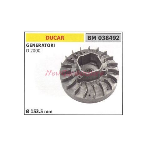 Volano magnetico DUCAR generatore D 2000i Ø 153.5mm 038492