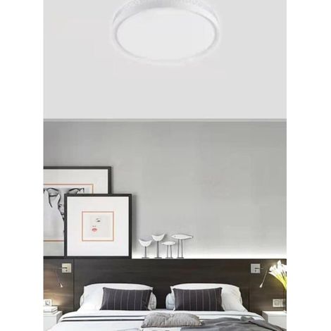 TRADE SHOP - Plafoniera Da Soffitto 60w Tondo Con Striscia Luce Fredda Fst-50a17116 Interno 49cm - (1/4)