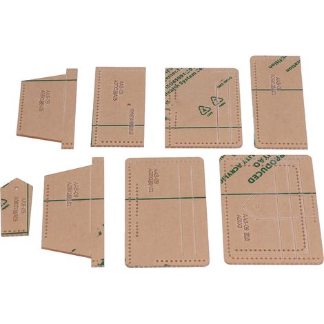 Pochoir portefeuille en acrylique transparent, modèle de portefeuille pour loisirs créatifs en cuir, cadeau idéal pour les fêtes (1/5)