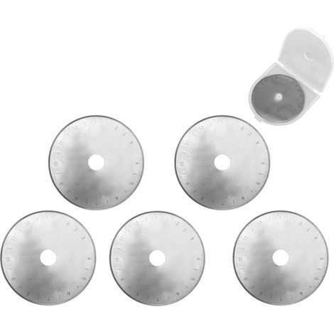 5pcs Lames Cutter Rotatif 60mm Lames Cutter Rotatif de Couture de Trou Rond pour Quilting Couture Loisirs Créatifs Scrapbooking (1/5)