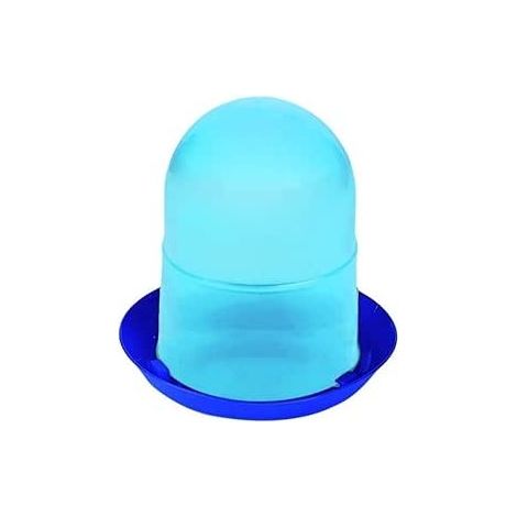 Comedero 1ª edad pollitos 1,5 Kg, 19x20cm, azul