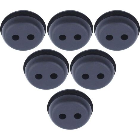 Fuel tank, rubber grommet for 2-hole 21mm (13/16") grass trimmer, weed eating replacement kit (1/4)
