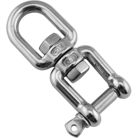 2 Stück 4mm aus Edelstahl mit Riegelhaken und Drehbarem