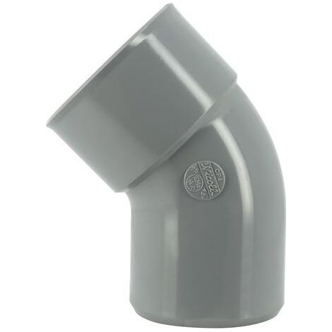 PVC-Bogen 45° MF: 75