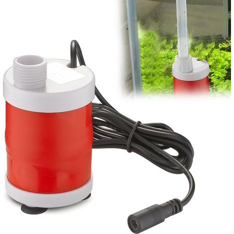 Bomba de agua sumergible de 12 V CC y 20 W - Bomba de fuente de alta presión (6 m) con cable de alimentación de 1,5 m - Alto caudal de 700 l/h - Bomba CC sin escobillas para estanques, acuarios y fuen (1/5)