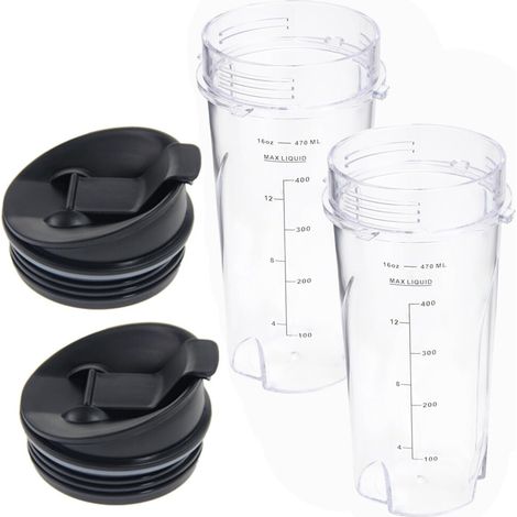 Recipiente de repuesto de 473 ml (16 oz) para la licuadora Ninja QB3001SS