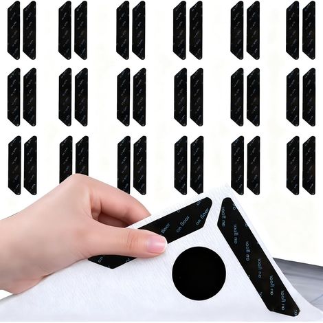 36 pcs rug grippers lavables et réutilisables, adhésif double face, fixation angles pour parquet/moquette (1/5)