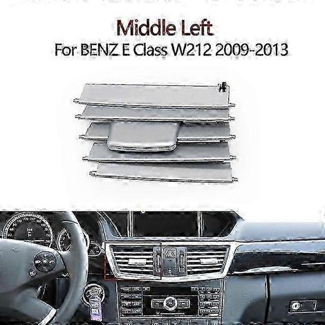 Kit de réparation de grille d'aération centrale gauche et droite du tableau de bord avant intérieur pour Mercedes-Benz Classe E W212 E350 E550 (2009-2012) (1/5)