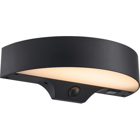 Applique murale Monay Round Solar Matière plastique Noir, H.7,4  IP44  SolarLed /Nordlux  Extérieur (1/5)