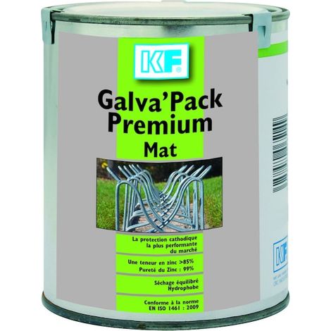 Revêtement galvanisant mat 750 mL – Anticorrosion haute performance – Protection hydrophobe pour acier – Rendement 2 m² – KF