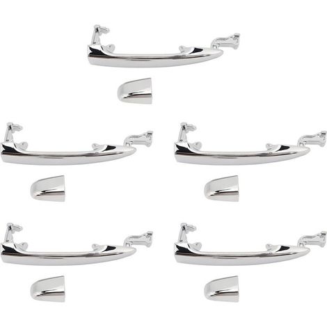 Cinque maniglie esterne cromate per porte scorrevoli posteriori (sinistra e destra) per modelli Alphard 2003-2008 69230-58010