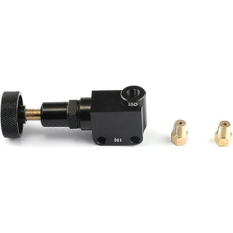 Régulateur de répartition du freinage type levier de course PQY3315, valve de répartition de freinage réglable, capteur de plaquettes de frein (couleur : noir) ( ) (1/4)