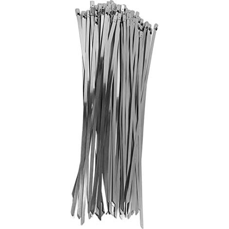 100 pièces serre-câble en acier inoxydable tuyau fermeture éclair ensemble autobloquant Kit pour ligne de fil (Modèle B) - Modèle B (1/5)