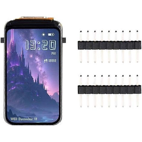 ESP32-S3 Entwicklungsboard mit 1,47-Zoll-Touch-LCD-Display, integriertem WLAN/LVGL/HMI, SD-Kartensteckplatz/RGB-LED und Stiftleiste (1/5)