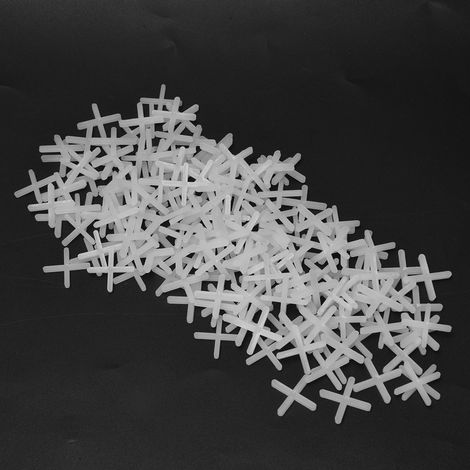 2000 Stück Keramikfliesen-Abstandshalter aus Kunststoff, Kreuzschlitz, wiederverwendbares Nivelliersystem, 2 mm/2,5 mm (1/5)