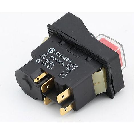Interrupteur électromagnétique 5 broches 16 A 250 V, contacteur haute puissance autobloquant 5 kW pour moteur industriel, interrupteur de maintien magnétique sans alimentation