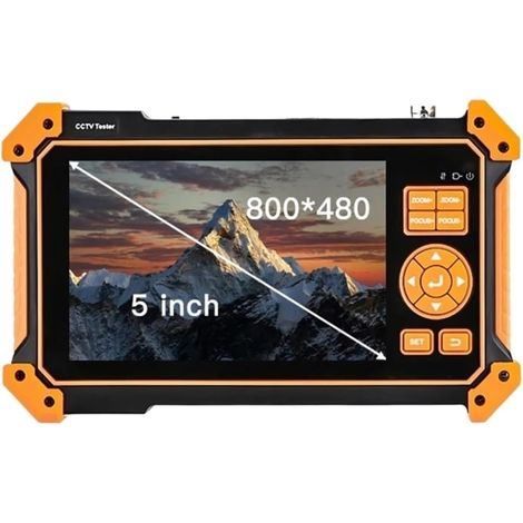 Testeur de caméra de sécurité CCTV Testeur De Vidéosurveillance 3200C HD Coaxial 4K 8MP ADH VGA SDI, Caméra avec Traceur De Câble, Moniteur D'écran TFT-LCD 5 Pouces(HD 3200) (1/5)