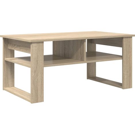 Coffee Table Sonoma Oak 96 x 54 x 44 cm Engineered Wood vidaXL