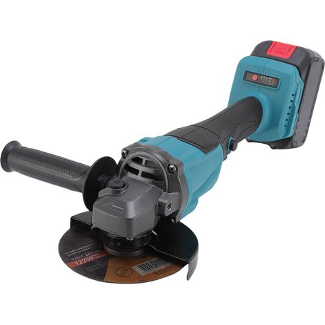Meuleuse d'Angle sans Fil 21V 125mm - Moteur Sans Balais, 2 Batteries Lithium, pour Carrelage, Bois, Pierre, Acier, Prise UE 250V