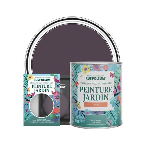 Peinture Jardin, Finition Satinée - Jus de raisin (1/3)