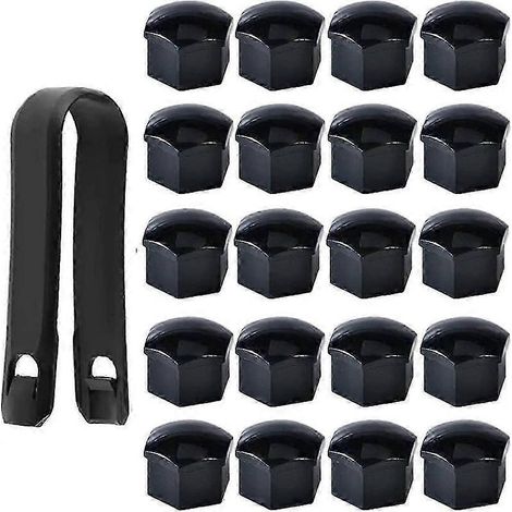 Compatible avec les cache-boulons de roue automobiles de 17 mm, jeu de 20 pièces (1/5)