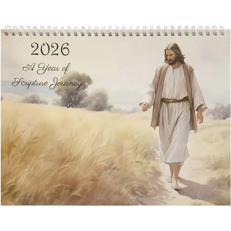 Ein Jahr der Bibelreisen 2026 Kalender der Bibelreisen Heimschule Büro Schreibtisch Ornamente Wanddekor Kalender (1/5)