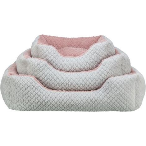 Lit pour chien TRIXIE KALINE MIO 50 x 40 cm Gris / Vieux rose (1/4)