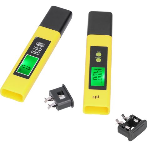 pH-TDS-Messgerät-Kombination 0,01 pH Hochpräzisionsstift ±2 % Messgenauigkeit 3-in-1 EC-Temperaturmessgerät (A2 (gelb) PH02SL (gelb)) (1/5)